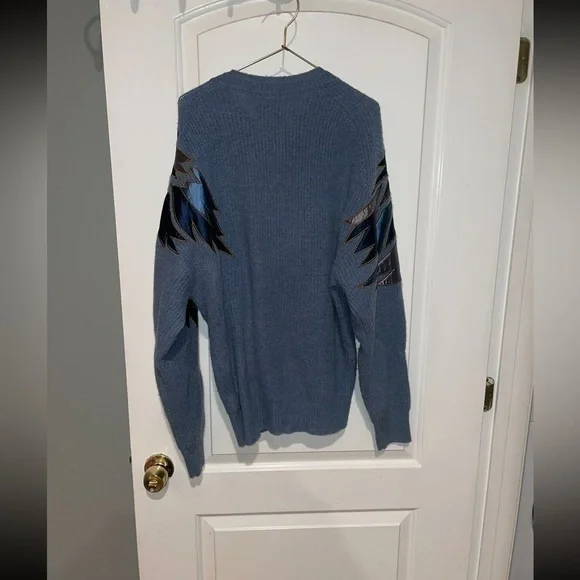 New! Zadig & Voltaire Kanson Phoenix Cashmere Blue Sweater 💙 Small ✨ Rare - Picture 12 of 13